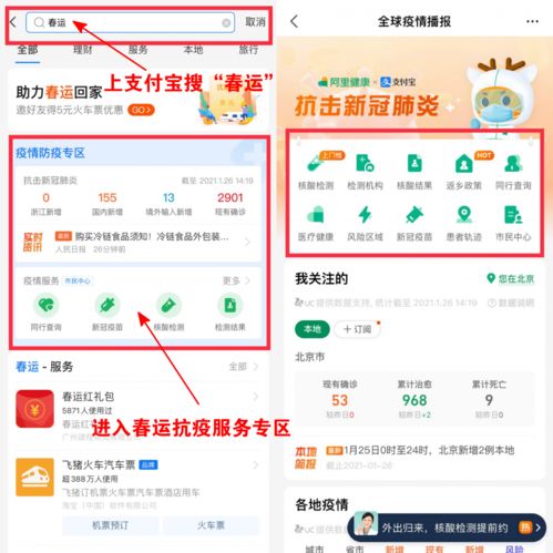 支付宝上线春运抗疫专区，助力返乡用户便捷获取防疫信息